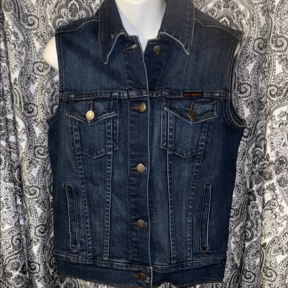 Harley-Davidson Dark Blue Denim Vest